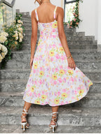 Vestido Midi com Estampa Floral
