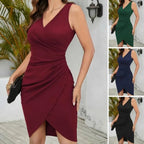 Vestido Feminino Decote V Cintura Alta