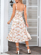 Vestido Midi com Estampa Floral