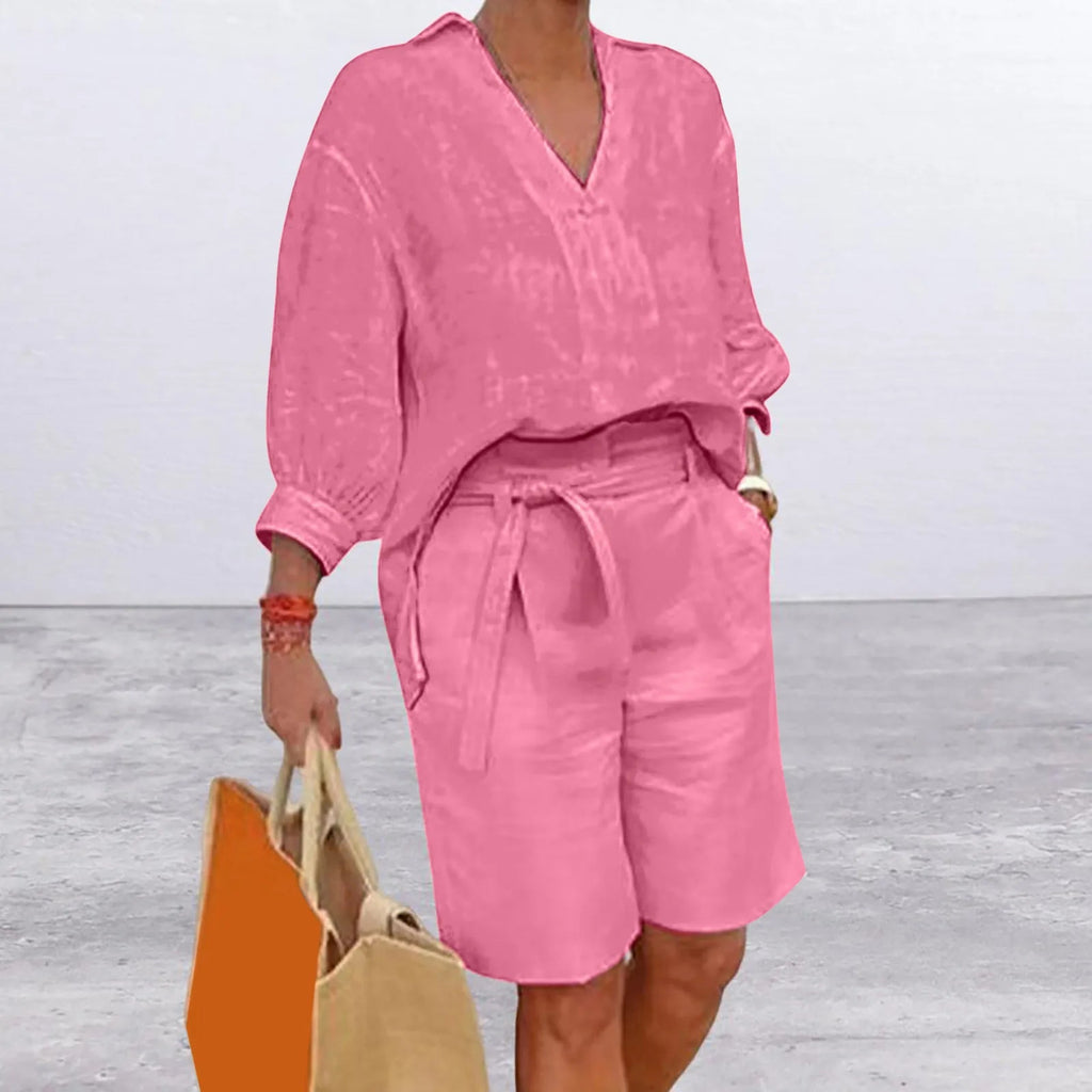 Conjunto Feminino Shorts e Blusa Jeniffer