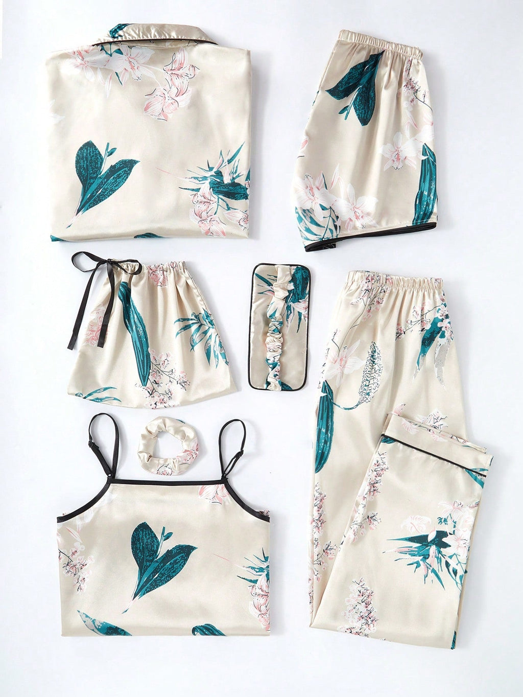 Conjunto Pijama 7 Peças Floral