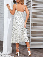 Vestido Midi com Estampa Floral