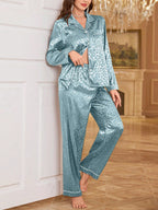 Pijama Cetim Noite Felina