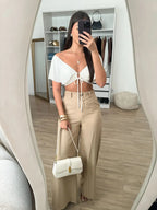 Conjunto Cropped e Calça Samantha