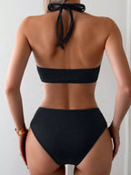 Biquíni Preto Halter