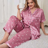 Pijama Plus Size Chuva De Corações