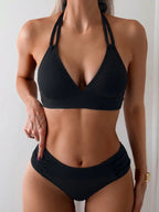 Biquíni Preto Halter