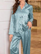 Pijama Cetim Noite Felina