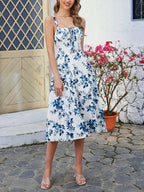 Vestido Midi com Estampa Floral